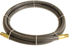 Continental ContiTech - 1/4" ID x 0.45" OD 10' Long Multipurpose Air Hose - MNPT x MNPT Ends, 300 Working psi, -10 to 158°F, 1/4" Fitting, Gray - Apex Tool & Supply
