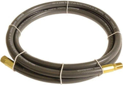 Continental ContiTech - 3/8" ID x 0.6" OD 10' Long Multipurpose Air Hose - MNPT x FNPT Ends, 300 Working psi, -10 to 158°F, 1/4" Fitting, Gray - Apex Tool & Supply