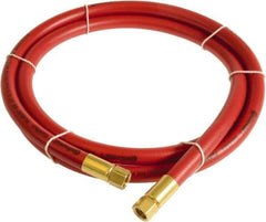 Continental ContiTech - 1/4" ID x 0.45" OD 5' Long Multipurpose Air Hose - FNPT x FNPT Ends, 300 Working psi, -10 to 158°F, 1/4" Fitting, Red - Apex Tool & Supply