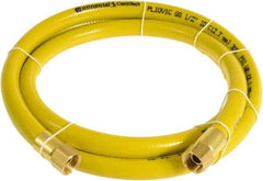 Continental ContiTech - 1/2" ID x 0.78" OD 20' Long Multipurpose Air Hose - FNPT x FNPT Ends, 300 Working psi, -10 to 158°F, 1/2" Fitting, Yellow - Apex Tool & Supply