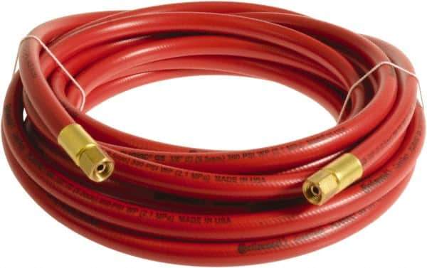 Continental ContiTech - 1/2" ID x 0.78" OD 100' Long Multipurpose Air Hose - FNPT x FNPT Ends, 300 Working psi, -10 to 158°F, 1/2" Fitting, Red - Apex Tool & Supply