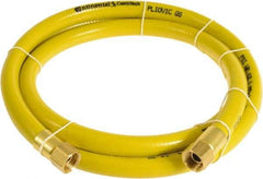 Continental ContiTech - 1/4" ID x 0.45" OD 100' Long Multipurpose Air Hose - FNPT x FNPT Ends, 300 Working psi, -10 to 158°F, 1/4" Fitting, Yellow - Apex Tool & Supply