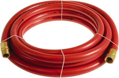 Continental ContiTech - 3/4" ID x 1.11" OD 25' Long Multipurpose Air Hose - MNPT x FNPT Ends, 250 Working psi, -10 to 158°F, 3/4" Fitting, Red - Apex Tool & Supply