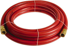 Continental ContiTech - 3/4" ID x 1.11" OD 50' Long Multipurpose Air Hose - FNPT x FNPT Ends, 250 Working psi, -10 to 158°F, 3/4" Fitting, Red - Apex Tool & Supply
