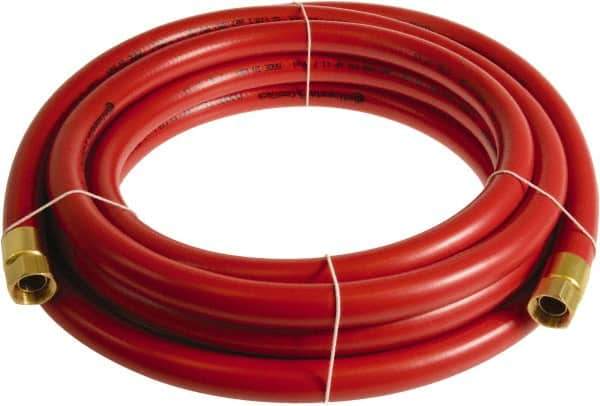 Continental ContiTech - 3/4" ID x 1.11" OD 25' Long Multipurpose Air Hose - FNPT x FNPT Ends, 250 Working psi, -10 to 158°F, 3/4" Fitting, Red - Apex Tool & Supply