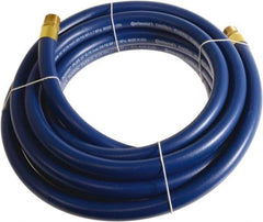 Continental ContiTech - 1" ID x 1.38" OD 25' Long Multipurpose Air Hose - MNPT x MNPT Ends, 250 Working psi, -10 to 158°F, 1" Fitting, Blue - Apex Tool & Supply