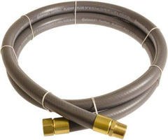 Continental ContiTech - 3/4" ID x 1.11" OD 3' Long Multipurpose Air Hose - MNPT x FNPT Ends, 250 Working psi, -10 to 158°F, 3/4" Fitting, Gray - Apex Tool & Supply