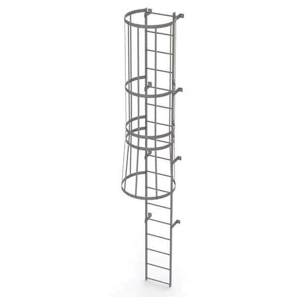TRI-ARC - Rolling & Wall Mounted Ladders & Platforms Type: Fixed Ladder Style: Safety Cage - Apex Tool & Supply