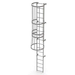 TRI-ARC - Rolling & Wall Mounted Ladders & Platforms Type: Fixed Ladder Style: Safety Cage - Apex Tool & Supply