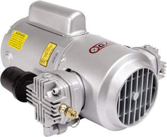 Gast - 3/4 hp, 4.7 CFM, 100 Max psi Piston Compressor Pump - 220 to 240/380 to 415 & 200 to 230/460 Volt, 15.8" Long x 11.38" Wide x 6.65" High - Apex Tool & Supply