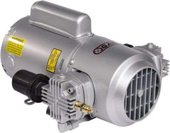 Gast - 1/3 hp, 2.4 CFM, 100 Max psi Piston Compressor Pump - 12 VDC, 15.2" Long x 10.15" Wide x 5.8" High - Apex Tool & Supply