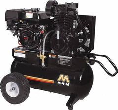 MI-T-M - 9.0 hp, 17.2 CFM, 175 Max psi, Two Stage Portable Fuel Air Compressor - Honda GX270 OHV Engine - Apex Tool & Supply