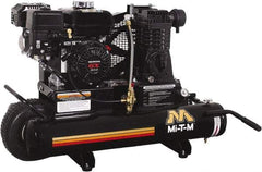 MI-T-M - 6.5 hp, 13.9 CFM, 90 Max psi, Single Stage Portable Fuel Air Compressor - Honda GX200 OHV Engine - Apex Tool & Supply