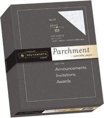 Southworth - 8-1/2" x 11" Blue Colored Copy Paper - Use with Inkjet Printers, Laser Printers, Copiers - Apex Tool & Supply
