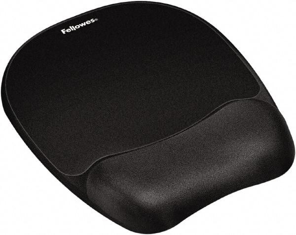 FELLOWES - Black Mouse Pad/Wrist Rest - Use with Computer, Laptop - Apex Tool & Supply