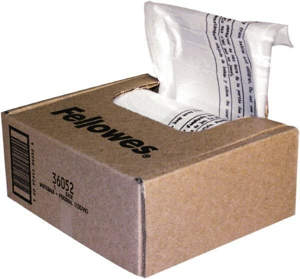 FELLOWES - Clear Shredder Waste Bag - Use with Fellowes Powershred 70S, 73Ci, 74C, 75Cs, 79Ci, 83Ci, 84Ci, 85Ci, 89Ci, DM1200Ct, DM1600Ct, 450M, 450Ms, 455Ms, 460Ms, 465Ms, 46Ms, MS-460Cs, MS-450Cs - Apex Tool & Supply
