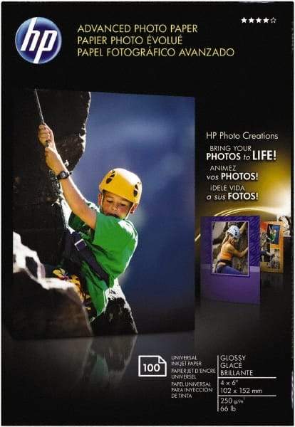 Hewlett-Packard - 4" x 6" White Photo Paper - Use with Inkjet Printers - Apex Tool & Supply