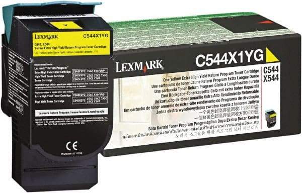 Lexmark - Yellow Toner Cartridge - Use with Lexmark C544dn, C544dtn, C544dw, C544n, X544dn, X544dtn, X544dw, X544n - Apex Tool & Supply