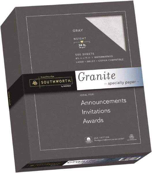 Southworth - 8-1/2" x 11" Gray Colored Copy Paper - Use with Laser Printers, Inkjet Printers, Copiers - Apex Tool & Supply