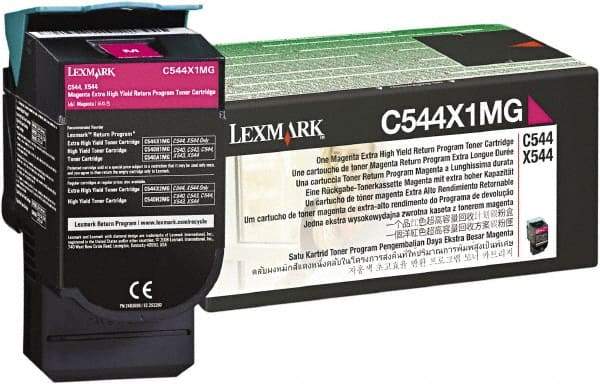 Lexmark - Magenta Toner Cartridge - Use with Lexmark C544dn, C544dtn, C544dw, C544n, X544dn, X544dtn, X544dw, X544n - Apex Tool & Supply