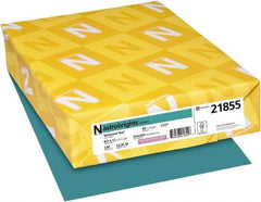 Neenah Paper - 8-1/2" x 11" Terrestrial Teal Colored Copy Paper - Use with Inkjet Printers, Laser Printers, Copiers - Apex Tool & Supply