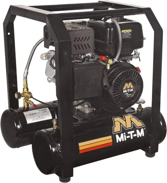 MI-T-M - Stationary Gas Air Compressors Horsepower: 4 Cubic Feet per Minute: 4.80 - Apex Tool & Supply
