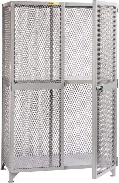 Little Giant - 1 Shelf Visible Storage Cabinet - Steel, 61" Wide x 39" Deep x 78" High, Gray - Apex Tool & Supply