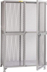 Little Giant - 1 Shelf Visible Storage Cabinet - Steel, 61" Wide x 39" Deep x 78" High, Gray - Apex Tool & Supply