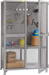 Little Giant - 1 Shelf Visible Storage Cabinet - Steel, 49" Wide x 33" Deep x 78" High, Gray - Apex Tool & Supply