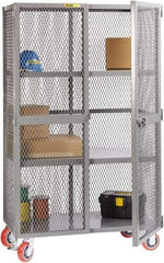 Little Giant - 2 Shelf Visible Storage Cabinet - Steel, 61" Wide x 33" Deep x 81" High, Gray - Apex Tool & Supply