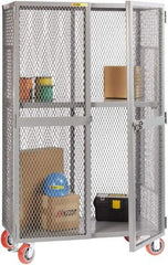 Little Giant - 1 Shelf Visible Storage Cabinet - Steel, 61" Wide x 33" Deep x 81" High, Gray - Apex Tool & Supply