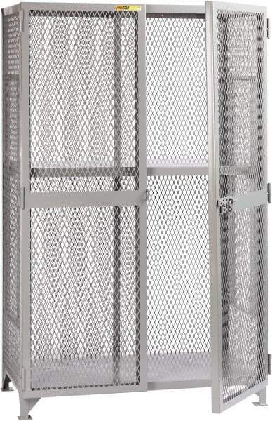 Little Giant - 1 Shelf Visible Storage Cabinet - Steel, 49" Wide x 33" Deep x 78" High, Gray - Apex Tool & Supply