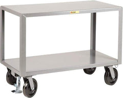 Little Giant - Mobile Workbench - Steel, Fixed Leg, Gray, 72" Long x 36" Deep x 36" High - Apex Tool & Supply