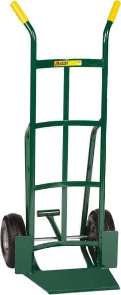 Little Giant - 800 Lb Capacity 49" OAH Hand Truck - 13-1/2 x 16" Base Plate, Dual Handle, Steel, Pneumatic Wheels - Apex Tool & Supply