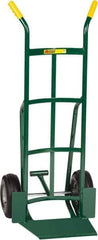 Little Giant - 800 Lb Capacity 49" OAH Hand Truck - 13-1/2 x 16" Base Plate, Dual Handle, Steel, Pneumatic Wheels - Apex Tool & Supply