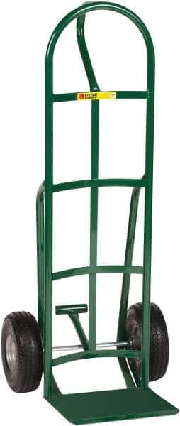 Little Giant - 800 Lb Capacity 49" OAH Hand Truck - 12 x 14" Base Plate, Loop Handle, Steel, Flat-Free Microcellular Foam Wheels - Apex Tool & Supply