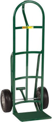 Little Giant - 800 Lb Capacity 49" OAH Hand Truck - 12 x 14" Base Plate, Loop Handle, Steel, Flat-Free Microcellular Foam Wheels - Apex Tool & Supply