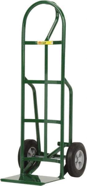 Little Giant - 800 Lb Capacity 49" OAH Hand Truck - 12 x 14" Base Plate, Loop Handle, Steel, Solid Rubber Wheels - Apex Tool & Supply
