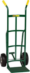 Little Giant - 800 Lb Capacity 49" OAH Hand Truck - 12 x 14" Base Plate, Dual Handle, Steel, Pneumatic Wheels - Apex Tool & Supply