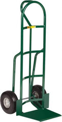 Little Giant - 600 Lb Capacity 49" OAH Hand Truck - 13-1/2 x 16" Base Plate, Loop Handle, Steel, Flat-Free Microcellular Foam Wheels - Apex Tool & Supply