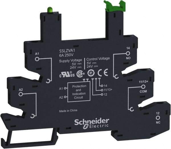Schneider Electric - Relay Sockets Socket Shape: Flat Number of Pins: 5 - Apex Tool & Supply