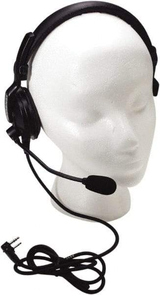 Kenwood - Single Muff, Boom Microphone Single Muff Headset - Black, Use with Protalk Series Two Way Radios - Apex Tool & Supply