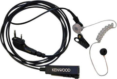 Kenwood - Ear Bud, Palm Microphone Two Wire Microphone - Black & Clear, Use with Protalk Series Two Way Radios - Apex Tool & Supply