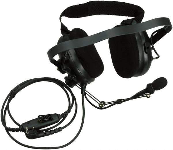 Kenwood - Behind the Head, Boom & Noise Cancelling Microphone Noise Reduction Headset - Black, Use with Protalk Series Two Way Radios - Apex Tool & Supply