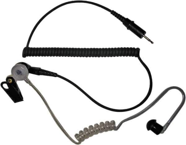 Kenwood - Ear Bud, Push to Talk Microphone Earphone Kit - Black & Clear, Use with Protalk Series Two Way Radios - Apex Tool & Supply