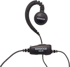 Kenwood - Ear Hanger, Push to Talk Microphone C-Ring Headset - Black, Use with Protalk Series Two Way Radios - Apex Tool & Supply