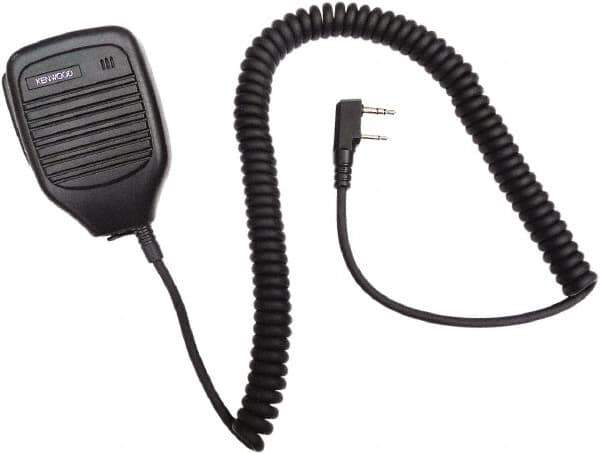Kenwood - Compact & Low Profile, Speaker Microphone Speaker/Microphone - Black, Use with Protalk Series Two Way Radios - Apex Tool & Supply