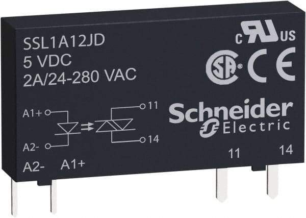 Schneider Electric - 1 Pole, 1NO, 3-12 VDC Control Relay - Apex Tool & Supply