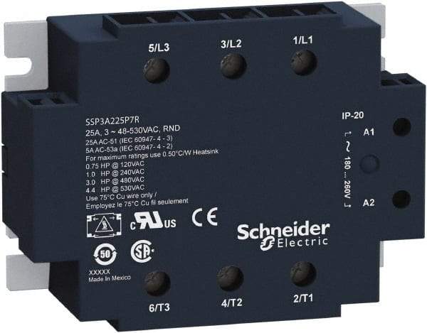 Schneider Electric - 3 Pole, 3NO, 18-36 VAC Control Relay - Apex Tool & Supply