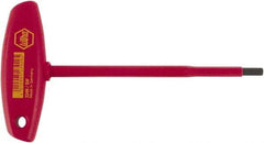 Wiha - 5/32" Hex, T-Handle, Insulated Hex Key - 6-29/32" OAL, Chrome Vanadium Molybdenum, Inch System of Measurement - Apex Tool & Supply
